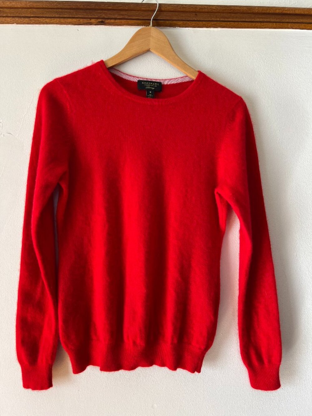 Charter Club Red Cashmere Sweater Size Medium